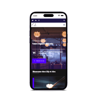 Site vitrine moderne